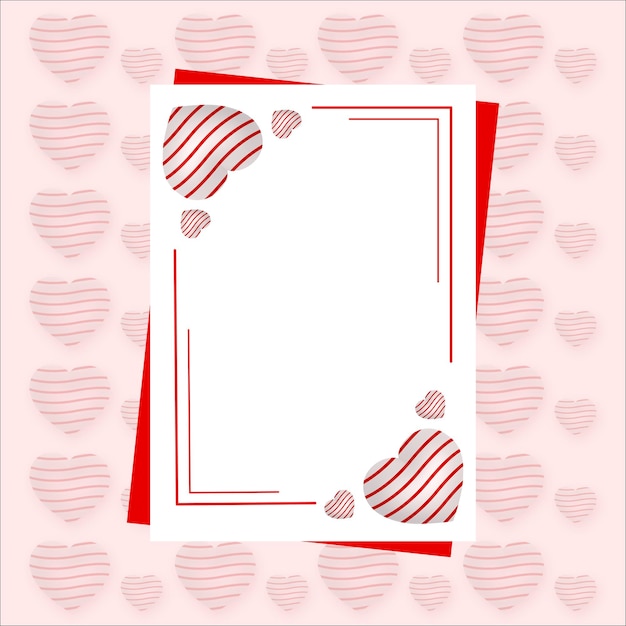 Happy Dia Dos Namorados Pink Red Hearts Background Social Media Design Banner Free Vector