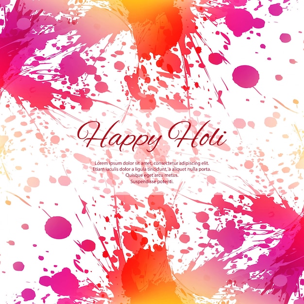 Vector gratuito happy holi colorido festival de fondo