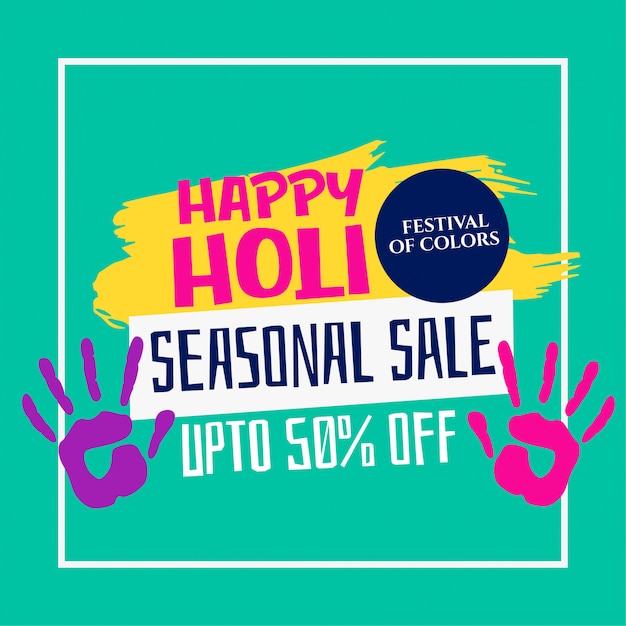 Happy holi festival venta plantilla diseño