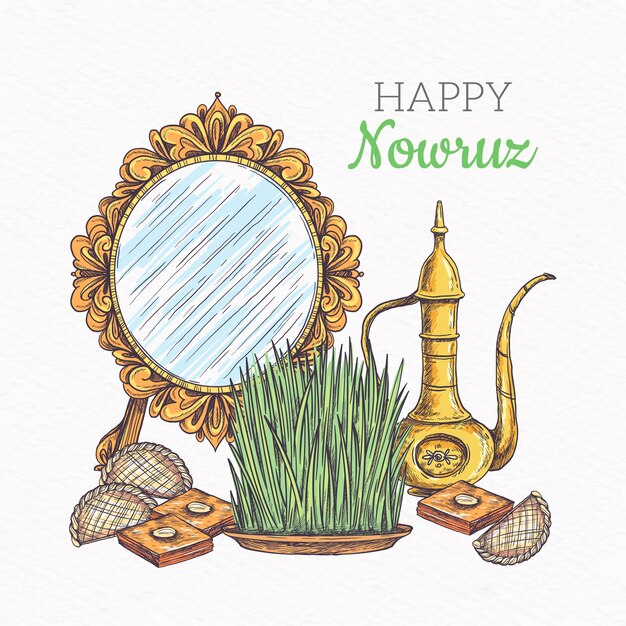 Happy Nowruz con espejo