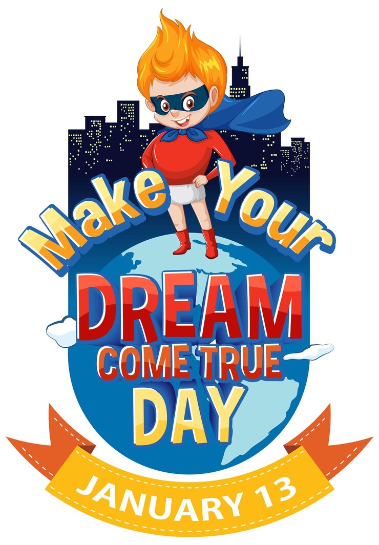 Vector gratuito haz que tus sueños se hagan realidad diseño de banner
