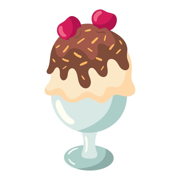 helado de postre con fruta