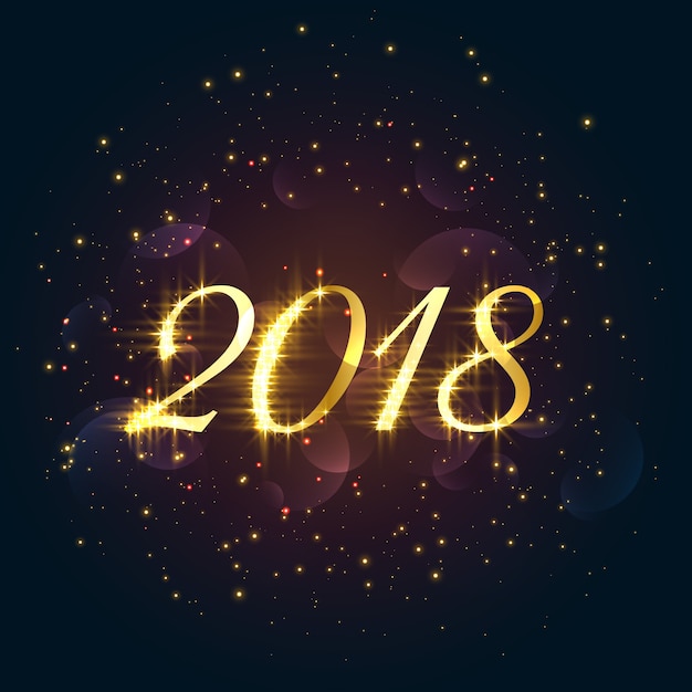 Hermosa 2018 brilla fondo de año nuevo