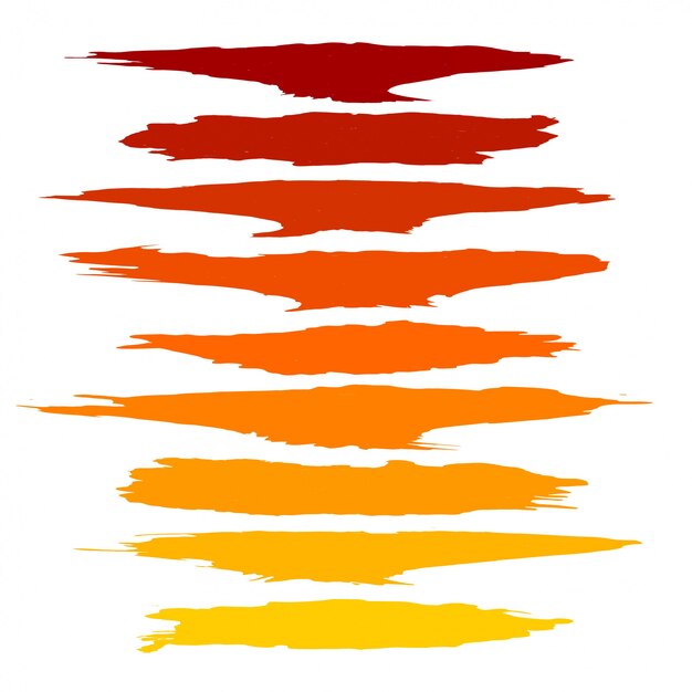 Hermosa acuarela mano dibujar trazos de diseño