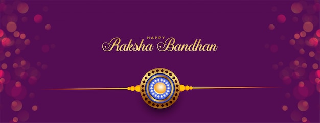 Hermosa pancarta clásica del festival indio raksha bandhan