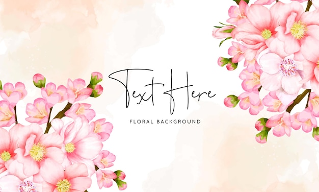 Hermosa plantilla de fondo floral rosa