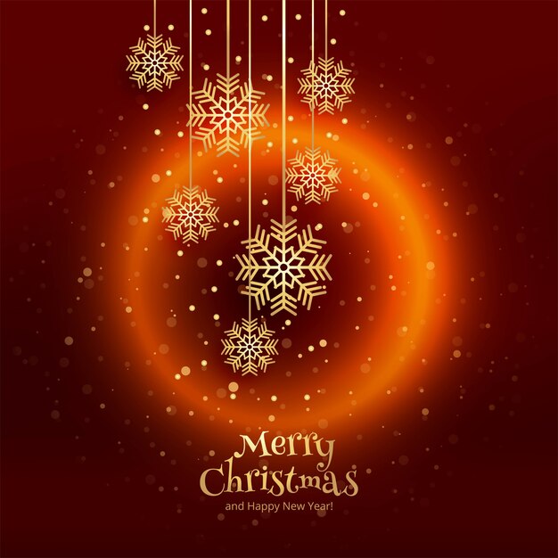 Hermosa plantilla de tarjeta de felicitación de feliz navidad