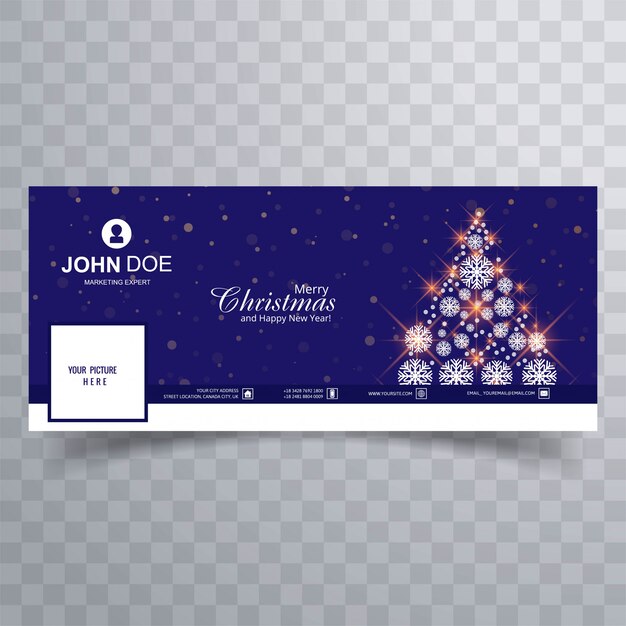 Hermosa portada para árbol de navidad
