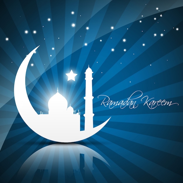 Vector gratuito hermosa ramadan kareem ilustración