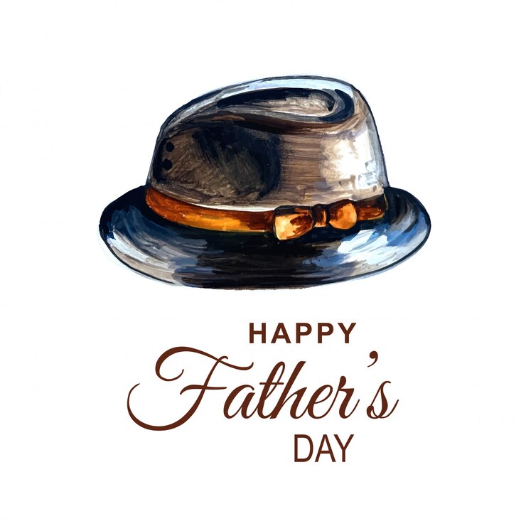 Vector gratuito hermosa tarjeta para el feliz día del padre