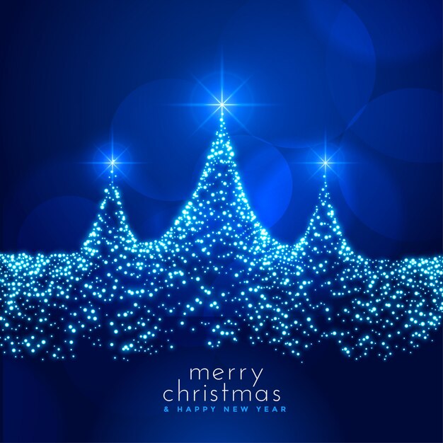 Hermosa tarjeta de festival de navidad con tarjeta sparkle