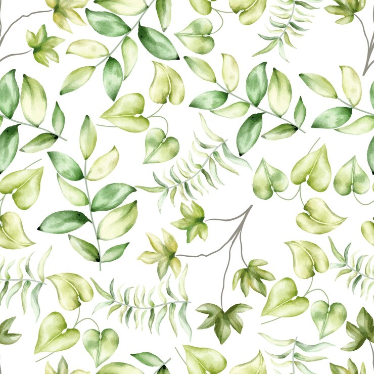 hermosa vegetación deja un diseño de patrones sin fisuras