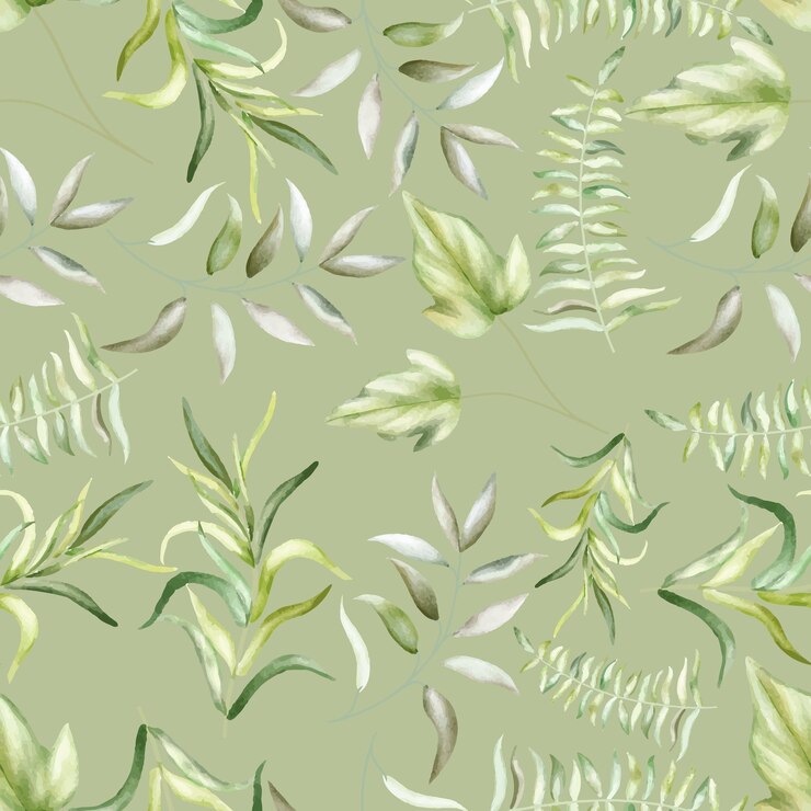 hermosa vegetación deja un diseño de patrones sin fisuras