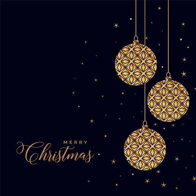 Hermosas bolas decorativas de navidad doradas.