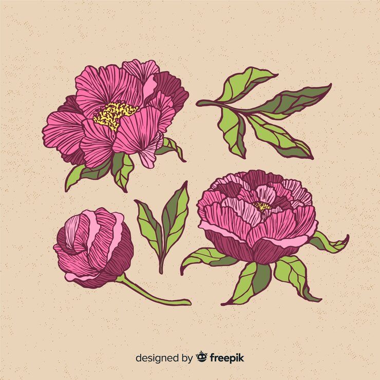 Vector gratuito hermosas flores para concepto de boda