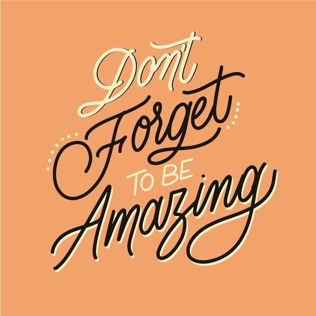 Hermosas letras positivas coloridas