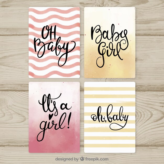 Hermosas plantillas de tarjetas de bienvenida al bebé