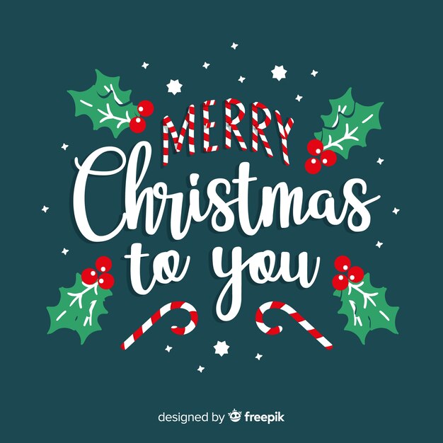 hermoso concepto de navidad con letras