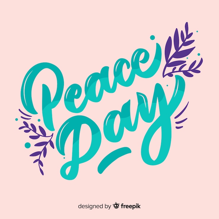 Vector gratuito un hermoso día de paz en el fondo