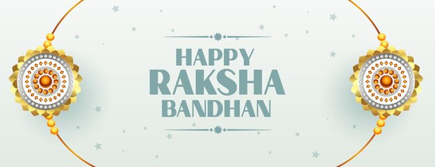 Hermoso diseño de banner tradicional raksha bandhan