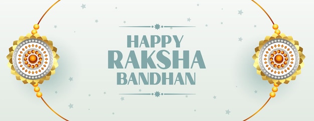 Hermoso diseño de banner tradicional raksha bandhan