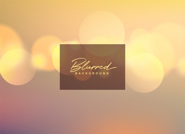 hermoso diseño de fondo bokeh borrosa