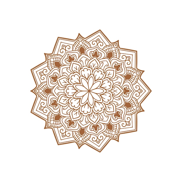 Hermoso diseño de mandala decorativo vector de fondo clásico