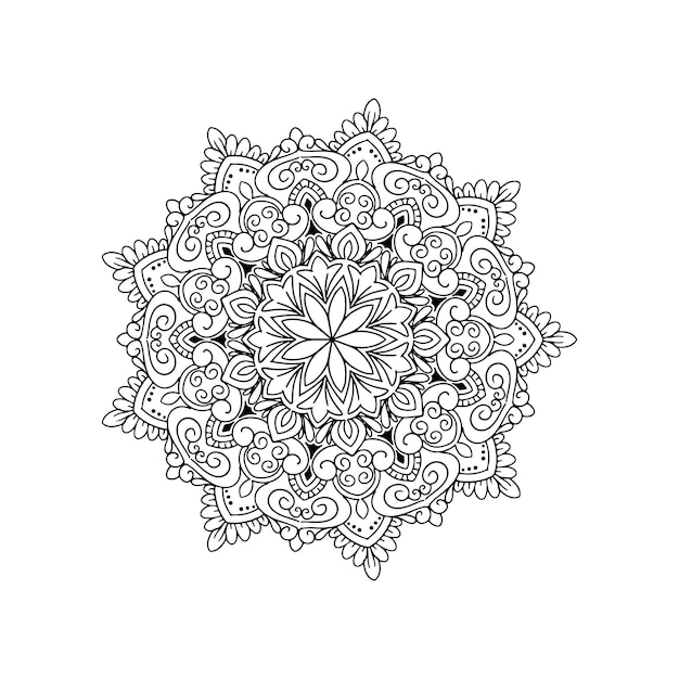 Hermoso y elegante vector de fondo de diseño de mandala
