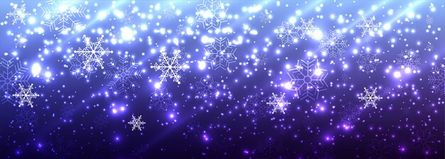 Hermoso feliz navidad brillante brillos banner