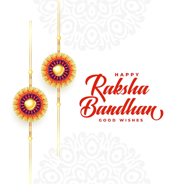 Hermoso festival raksha bandhan desea diseño de tarjeta