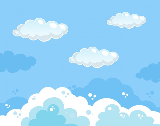 Hermoso fondo claro cielo azul