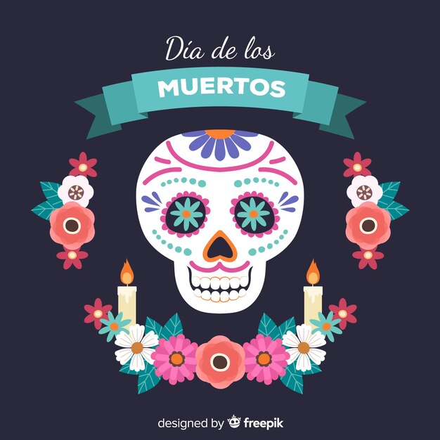 Hermoso fondo del día de muertos