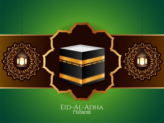El hermoso fondo del Eid Al Adha Mubarak islámico