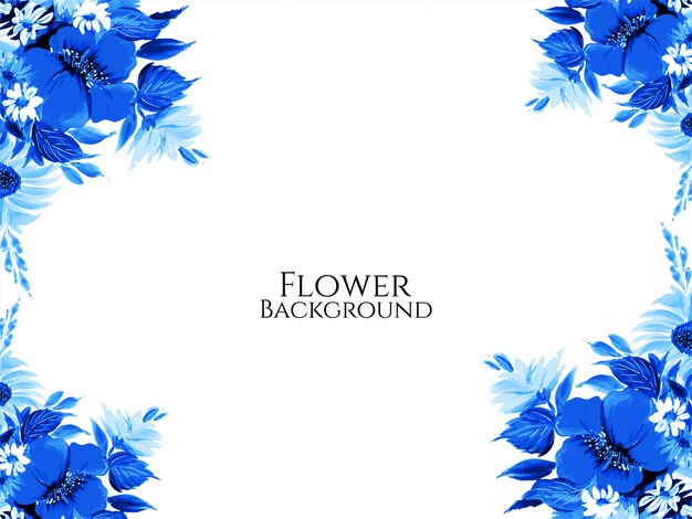Hermoso fondo elegante flor de color azul