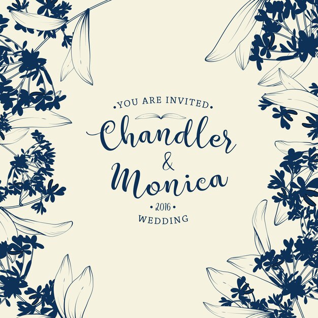 Hermoso fondo floral. Elemento para diseño o tarjeta de invitación.