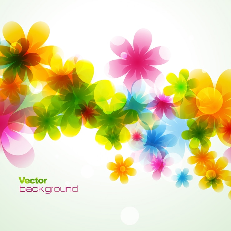 Vector gratuito hermoso fondo floral