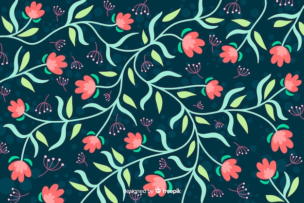 Hermoso fondo de flores de colores