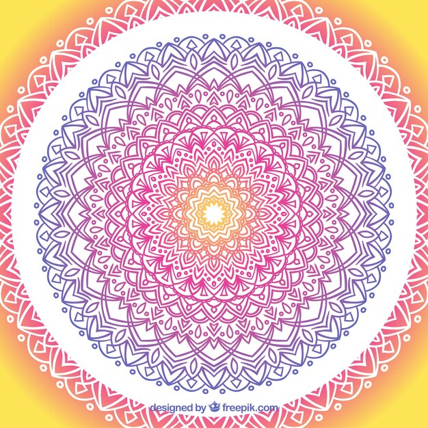 Hermoso fondo de mandala