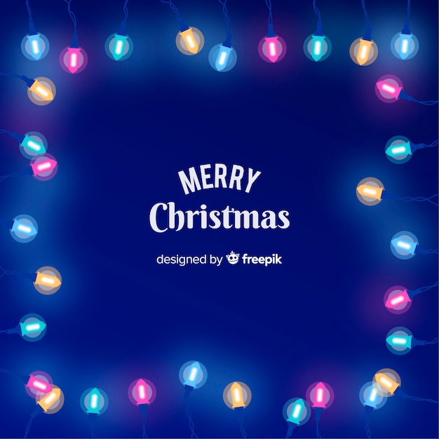 Hermoso fondo de navidad en diseño plano