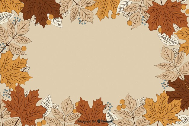 Hermoso fondo otoño vintage