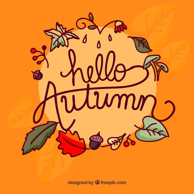 Hermoso fondo de otoño