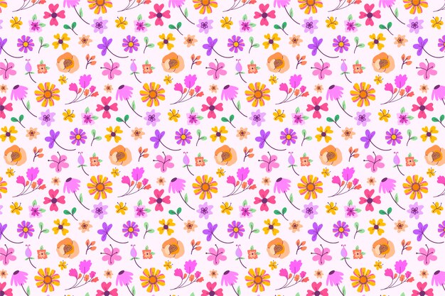 Hermoso fondo de pantalla floral ditsy