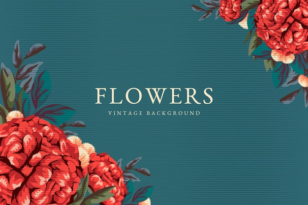 Hermoso fondo de pantalla de flores vintage