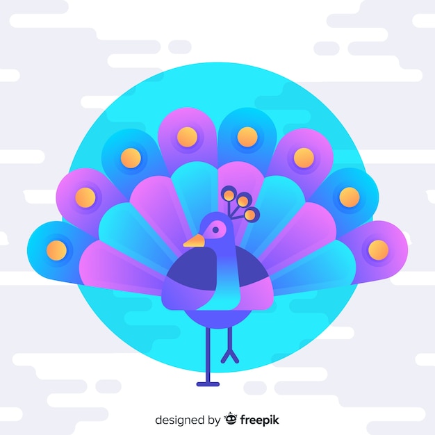 El hermoso fondo de pavo real