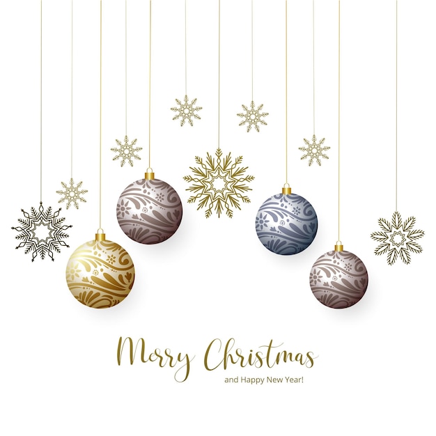 hermoso fondo de la tarjeta de celebración de Feliz Navidad