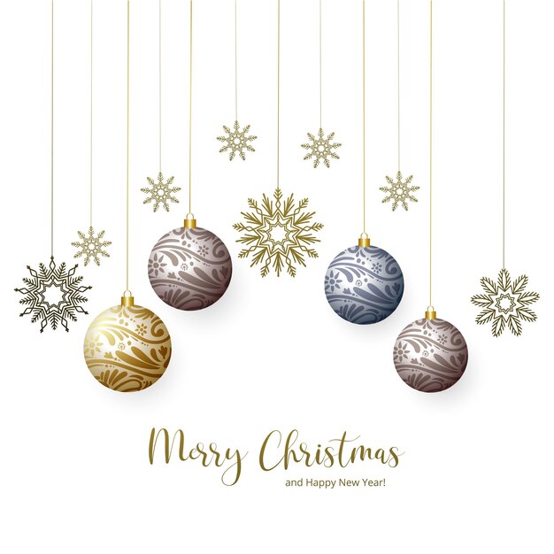 hermoso fondo de la tarjeta de celebración de Feliz Navidad