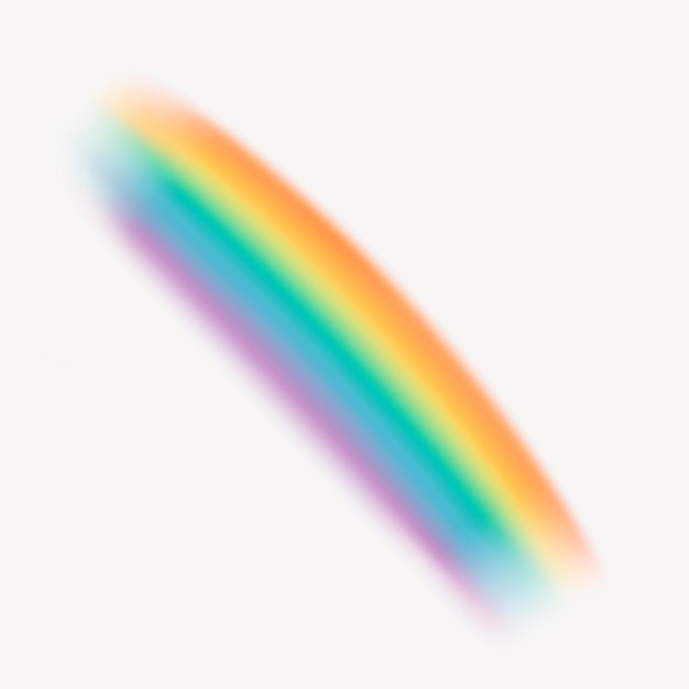 Vector gratuito hermoso gráfico de elementos de arco iris