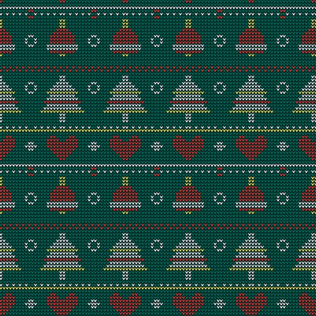 Hermoso patrón de navidad de punto