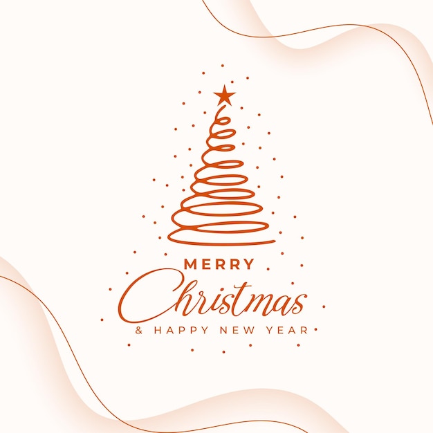 hermoso vector de diseño de tarjetas de felicitación de feliz navidad y año nuevo