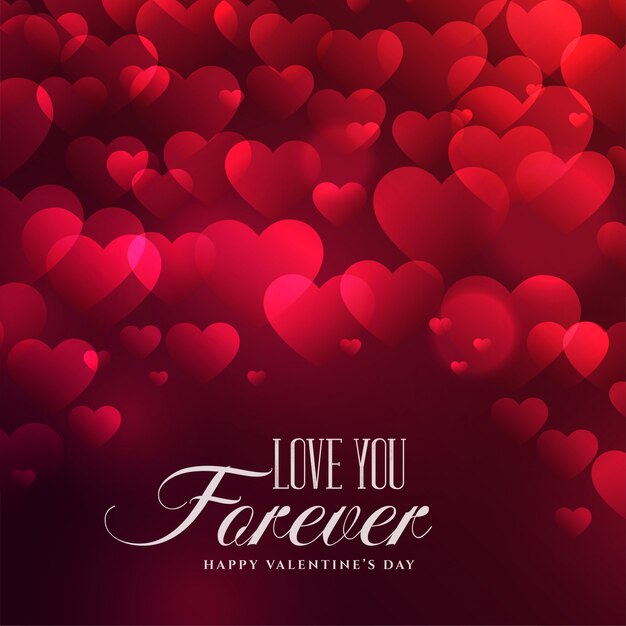 Hermosos corazones de fondo para el día de San Valentín